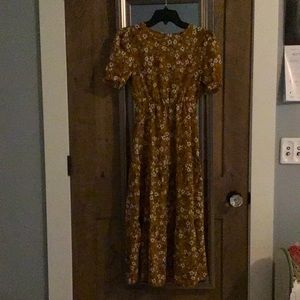 Shein dress - honey floral